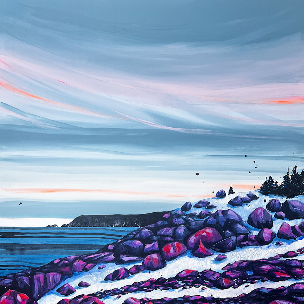 Kerry Langlois artwork 'DISCO HOUR - POUCH COVE' at Canada House Gallery