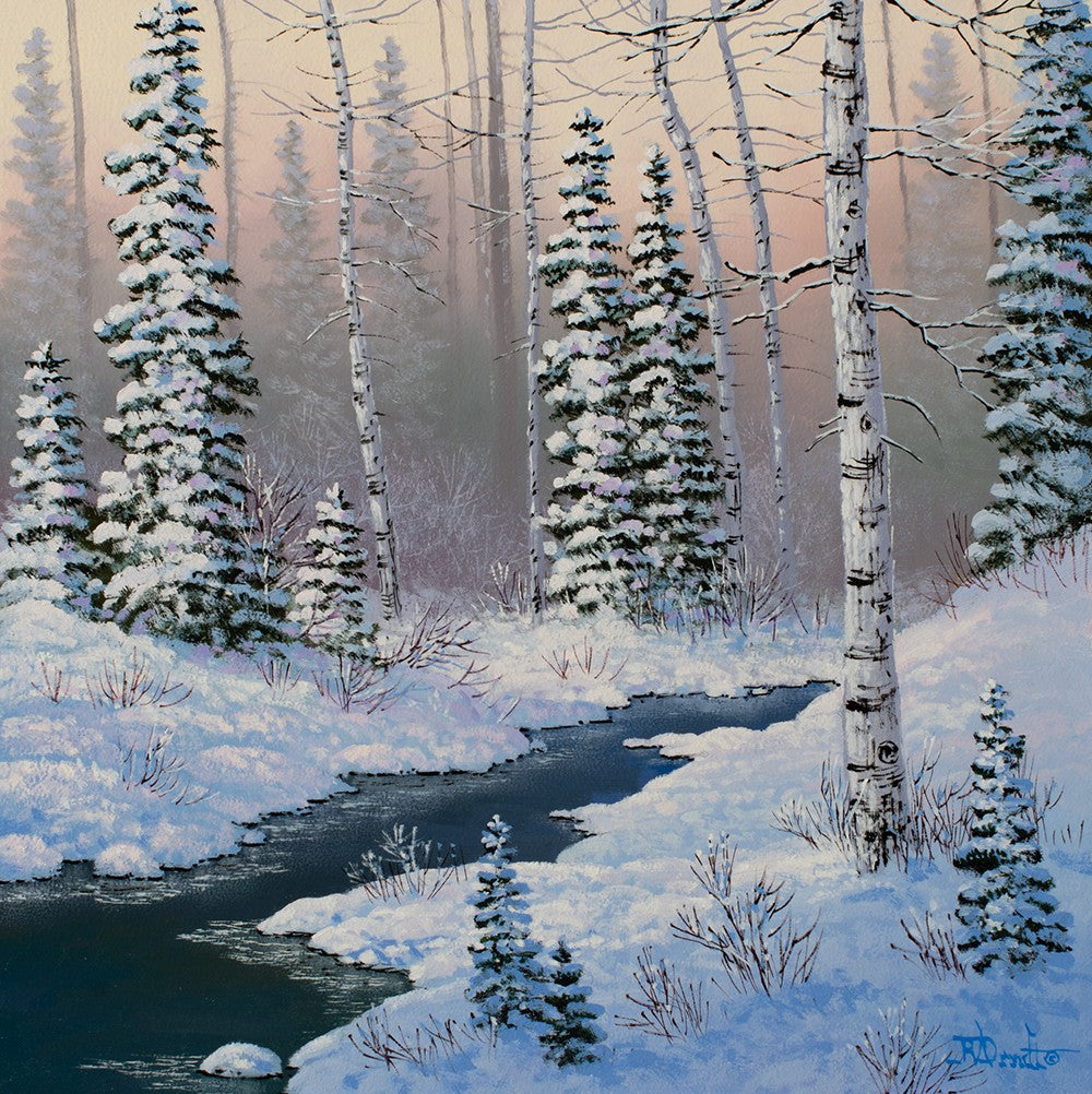 Roger D Arndt artwork 'DECEMBER WOODS' at Canada House Gallery