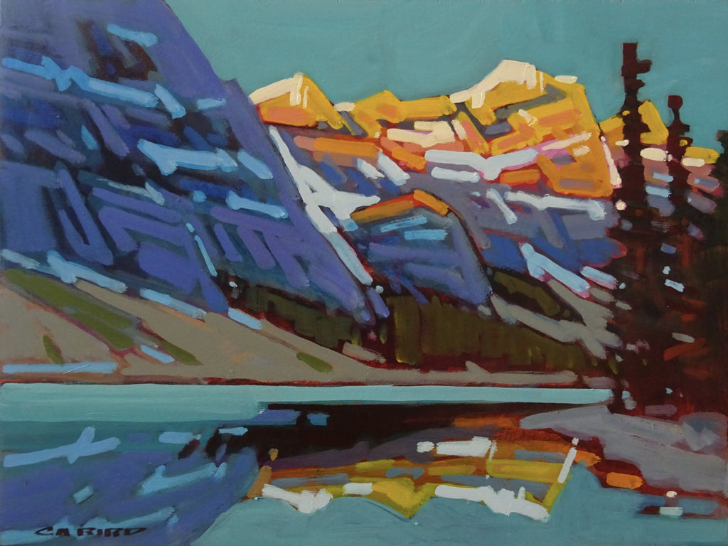 Cameron Bird artwork 'MORNING CALL- MORAINE LAKE' at Canada House Gallery