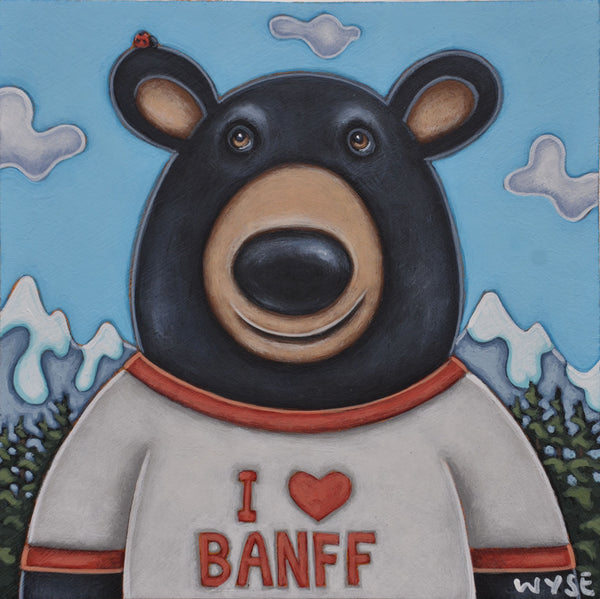 Peter Wyse artwork 'BANFF BEAR' at Canada House Gallery