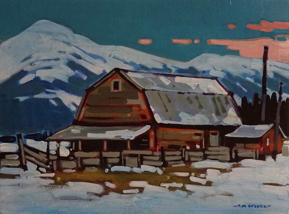 Cameron Bird artwork 'EAST KOOTENAY WINTER' at Canada House Gallery