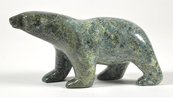 Johnny Saggiatok artwork 'WALKING POLAR BEAR' at Canada House Gallery