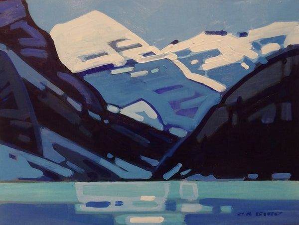 Cameron Bird artwork 'BLUE LOUISE' at Canada House Gallery