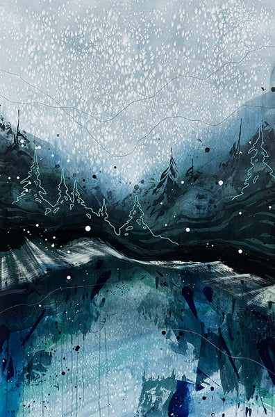 Kerry Langlois artwork 'MOVING THROUGH DREAMING' at Canada House Gallery