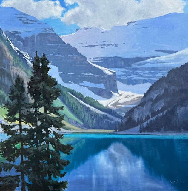 Gaye Adams artwork 'LAKE LOUISE' at Canada House Gallery