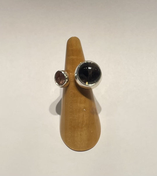 Brigitte Hopkins artwork 'SMOKY QUARTZ & PINK TOURMALINE' at Canada House Gallery