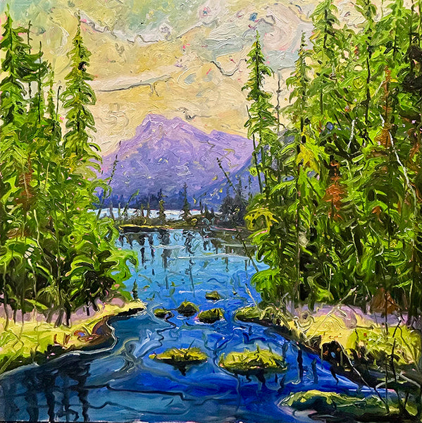 Michael Cameron artwork 'RUNDLE MY BANFF' at Canada House Gallery