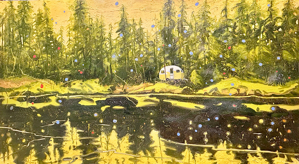 Michael Cameron artwork 'SUMMER ALONG THE BOW RIVER BANFF' at Canada House Gallery