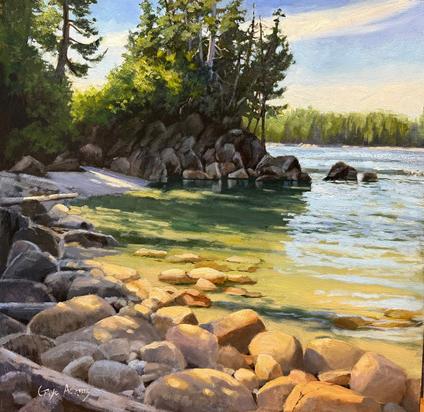 Gaye Adams artwork 'HIGH TIDE ON WEST BEACH' at Canada House Gallery