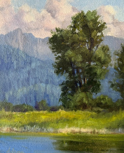 Gaye Adams artwork 'SUMMER COTTONWOOD' at Canada House Gallery
