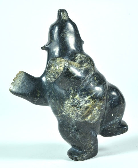 Johnny Papigatuk artwork 'DANCING POLAR BEAR' at Canada House Gallery