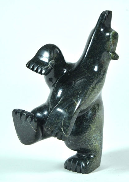 Mosesee Pootoogook artwork 'DANCING POLAR BEAR' at Canada House Gallery