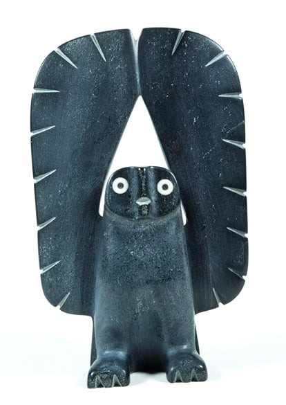 Adam Qaumagia artwork 'OWL' at Canada House Gallery