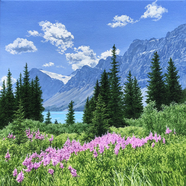 Jean Pilch artwork 'BOW LAKE SUMMER' at Canada House Gallery