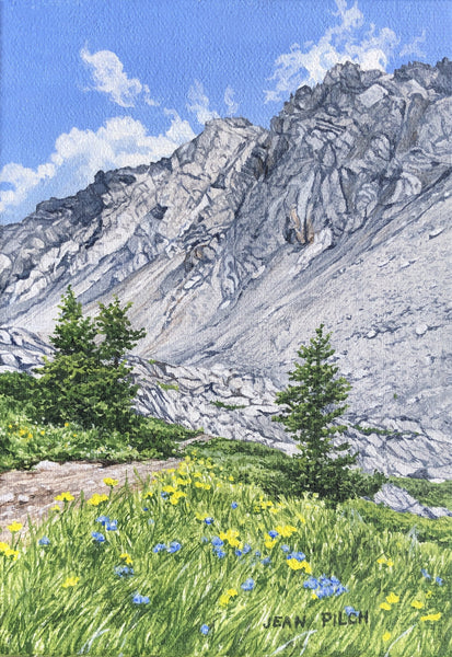 Jean Pilch artwork 'PTARMIGAN CIRQUE' at Canada House Gallery
