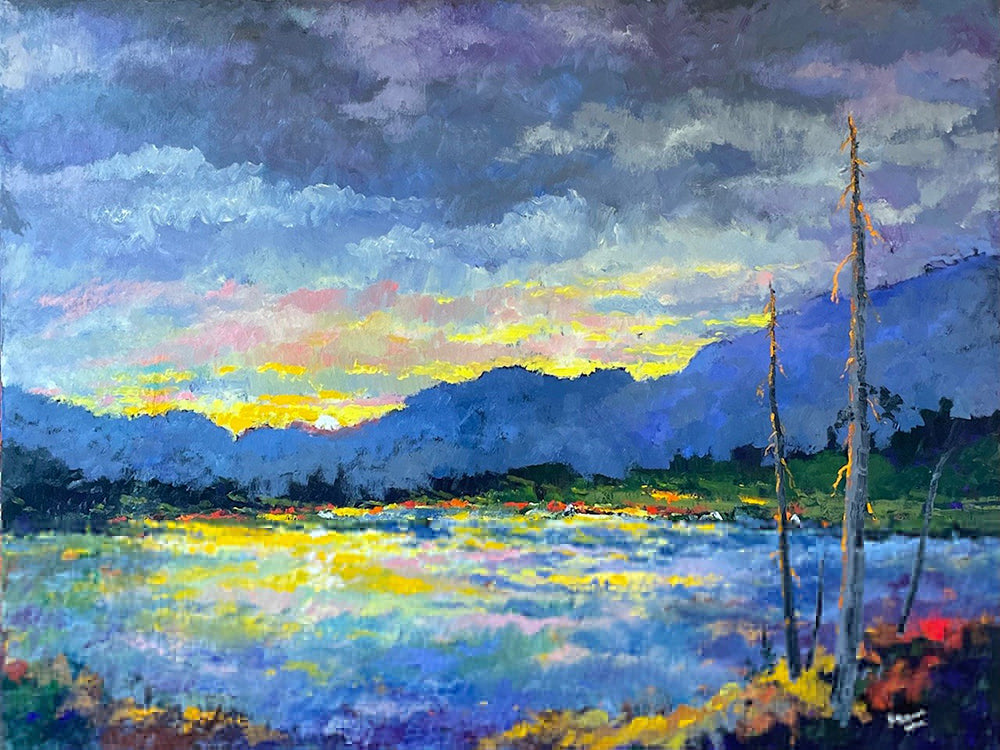 Neil Patterson artwork 'DAY'S END' at Canada House Gallery