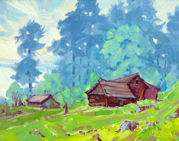 Dominik J Modlinski artwork 'OLD HOMESTEAD' at Canada House Gallery