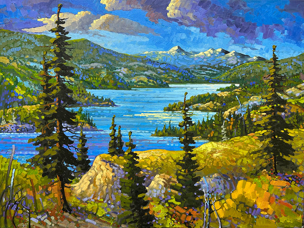 Rod Charlesworth artwork 'LAST SUMMER, LAKE REVELSTOKE' at Canada House Gallery