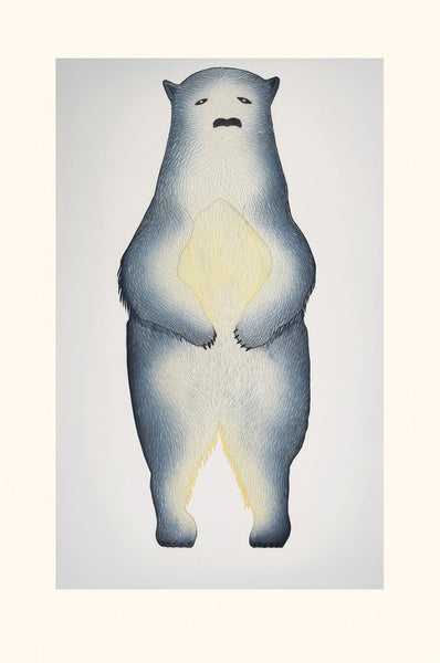 Quvianaqtuk Pudlat artwork 'STANDING BEAR' at Canada House Gallery