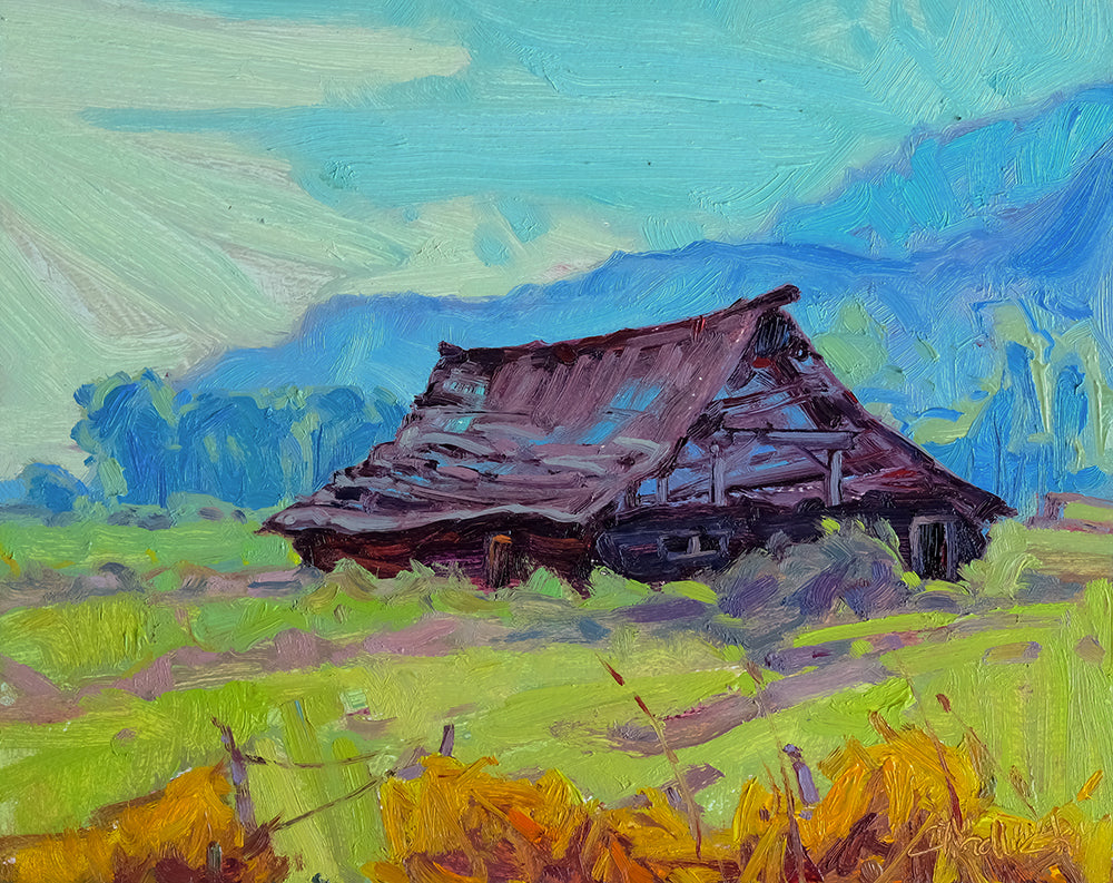 Dominik J Modlinski artwork 'THE LAST HARVEST-LUMBY' at Canada House Gallery