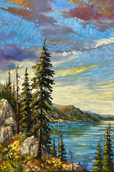 Rod Charlesworth artwork 'OKANAGAN, NORTH VISTA' at Canada House Gallery