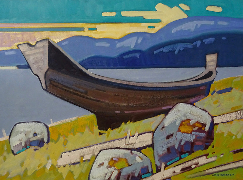 Cameron Bird artwork 'PROTECTED WATERS' at Canada House Gallery