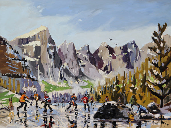 Robert Roy artwork 'LE LAC LOUISE, JOYAU DU PARC NATIONAL BANFF' at Canada House Gallery
