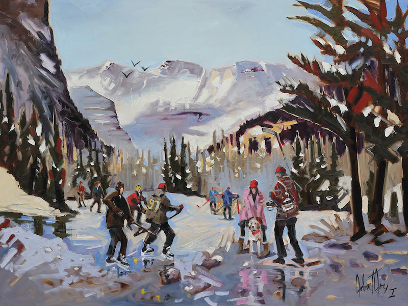 Robert Roy artwork 'NOTRE SPORT NATIONAL' at Canada House Gallery