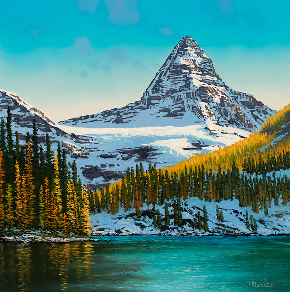 Roger D Arndt artwork 'LARCH SEASON AT ASSINIBOINE' at Canada House Gallery