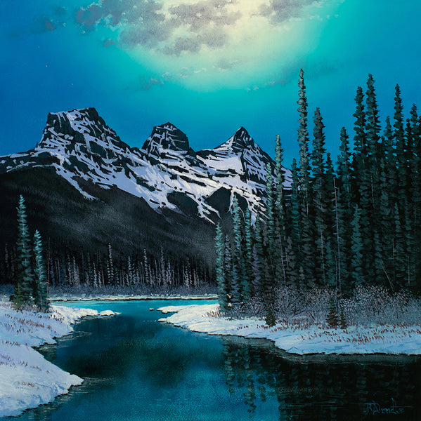 Roger D Arndt artwork 'MOONLIT SISTERS' at Canada House Gallery