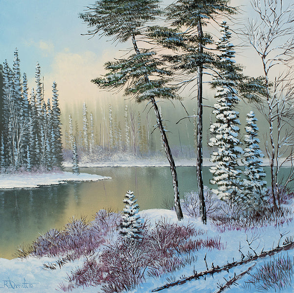 Roger D Arndt artwork 'WINTER WARMING' at Canada House Gallery