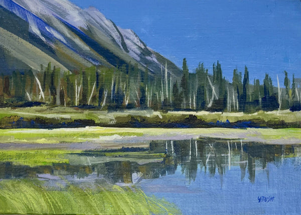 Yvonne Bush artwork 'VERMILLION REFLECTIONS - BANFF' at Canada House Gallery