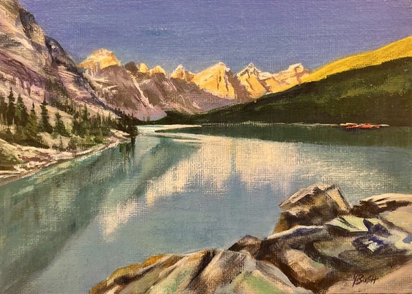 Yvonne Bush artwork 'SO COOL AND CRISP - MORAINE LAKE' at Canada House Gallery