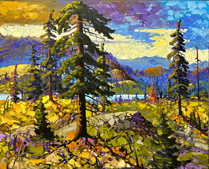 Rod Charlesworth artwork 'SHUSWAP LATELIGHT' at Canada House Gallery