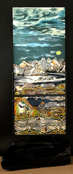 Leslie Rowe-Israelson artwork 'WHERE PEACEFUL WATERS FLOW PANEL 1' at Canada House Gallery