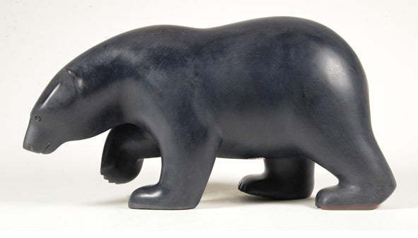 Ashevak Adla artwork 'WALKING POLAR BEAR' at Canada House Gallery