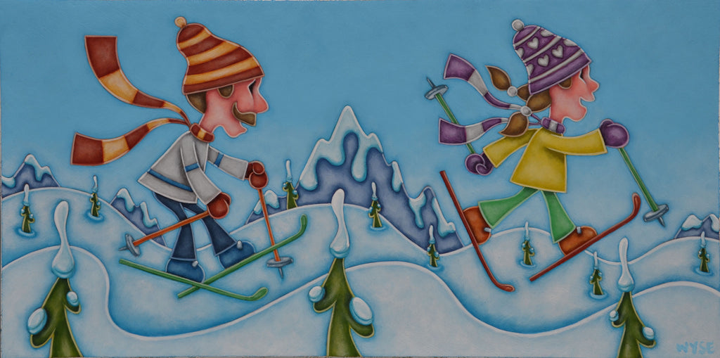 Peter Wyse artwork 'FRESH POWDER' at Canada House Gallery