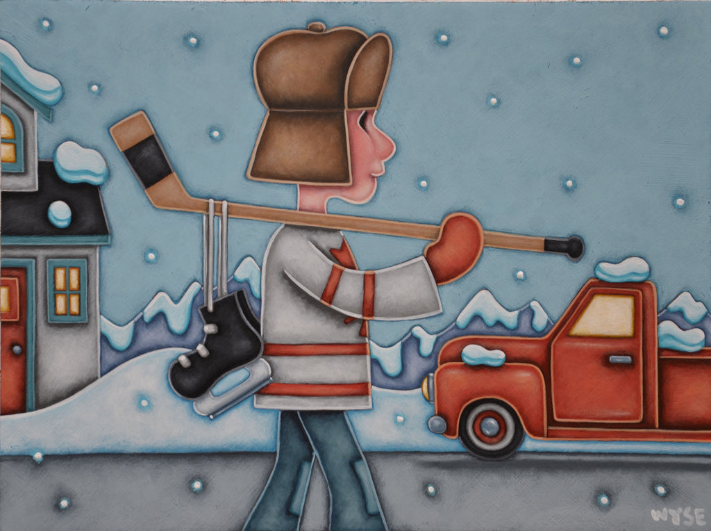 Peter Wyse artwork 'OFF TO PRATICE' at Canada House Gallery