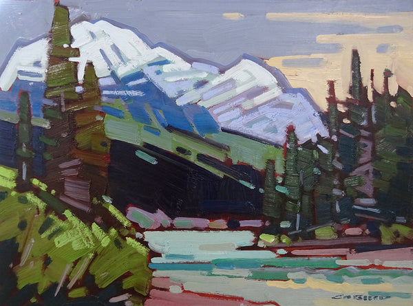 Cameron Bird artwork 'ALONG THE BOW' at Canada House Gallery