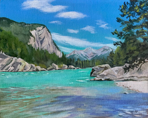 DEPARTURE ZONE, BOW FALLS, BANFF - ON RESERVE