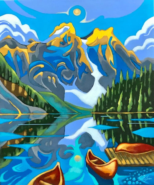 K Neil Swanson artwork 'MORAINE AFTER THE STORM' at Canada House Gallery