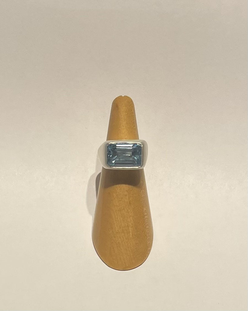 Brigitte Hopkins artwork 'BLUE TOPAZ PINKY RING' at Canada House Gallery