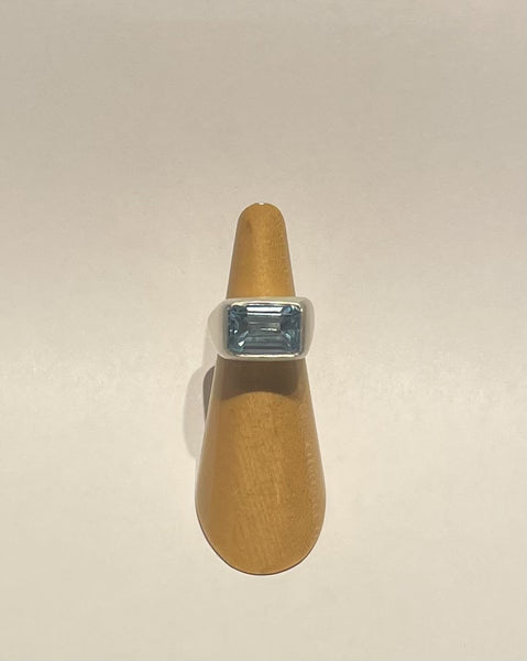 Brigitte Hopkins artwork 'BLUE TOPAZ PINKY RING' at Canada House Gallery