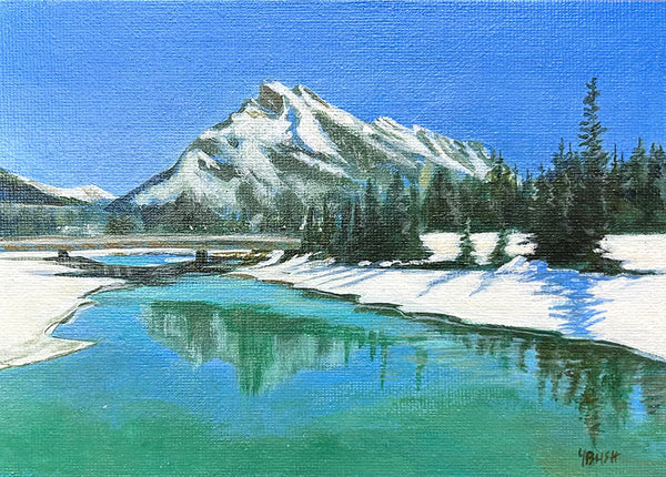 Yvonne Bush artwork 'RUNDLE VIEW' at Canada House Gallery