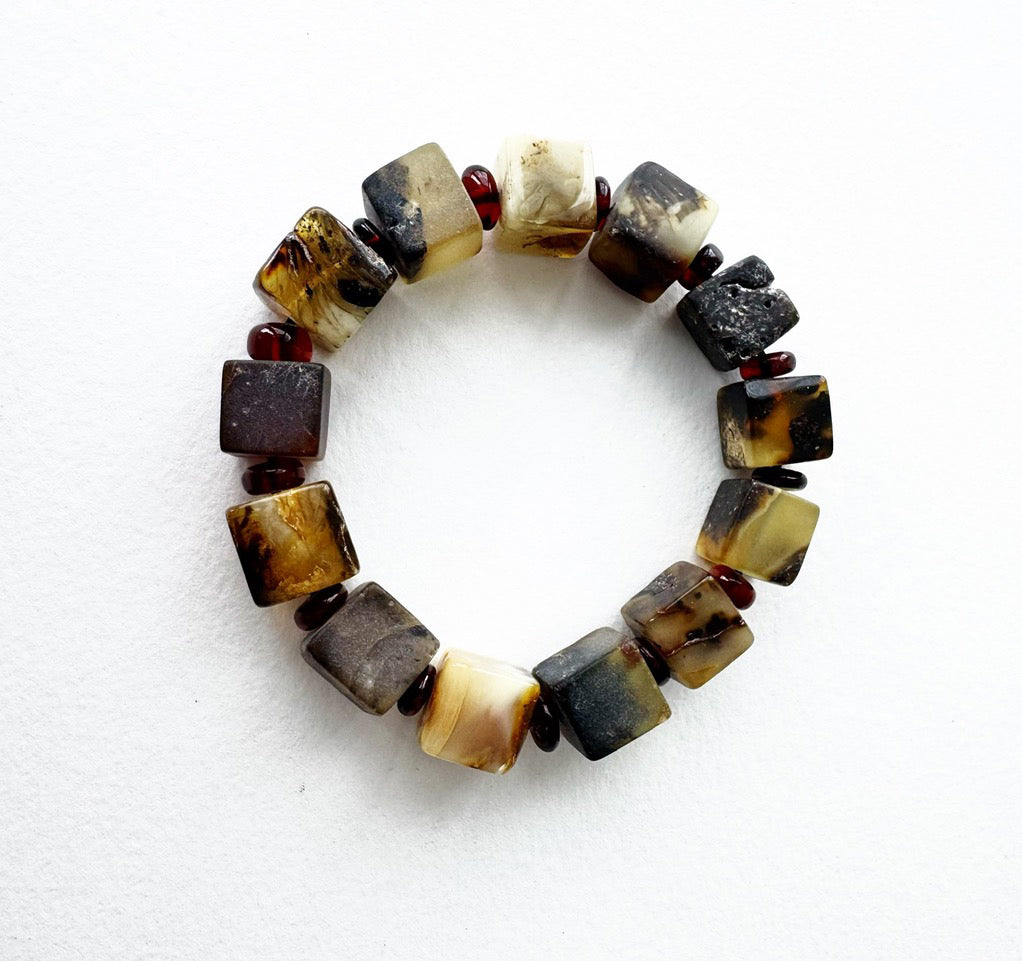 . NESHKA artwork 'AMBER CUBES BRACELET' at Canada House Gallery