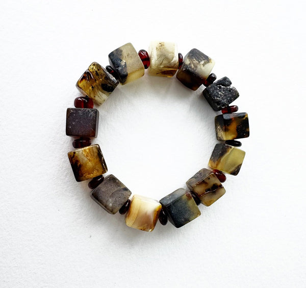 . NESHKA artwork 'AMBER CUBES BRACELET' at Canada House Gallery