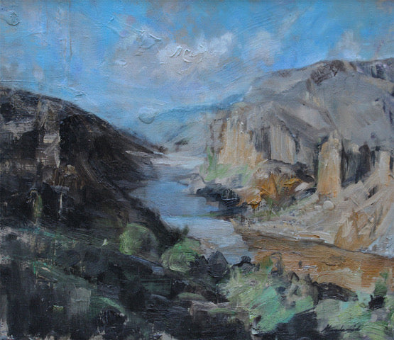 John Macdonald artwork 'UP THE THOMPSON' at Canada House Gallery