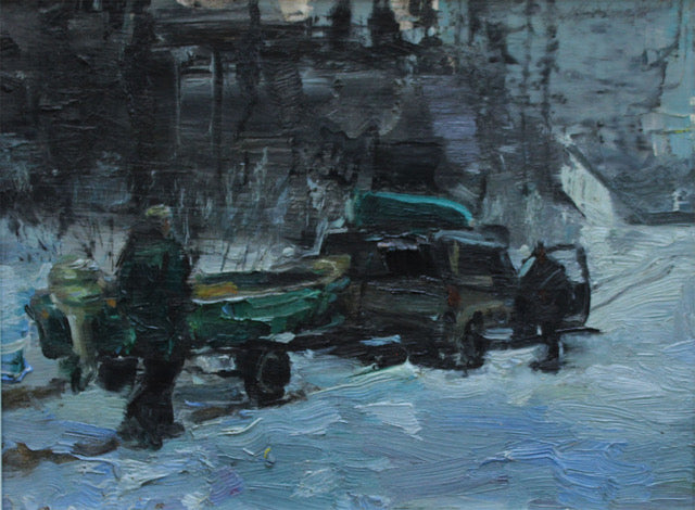 John Macdonald artwork 'DRIVING TO NATIONS LAKES' at Canada House Gallery