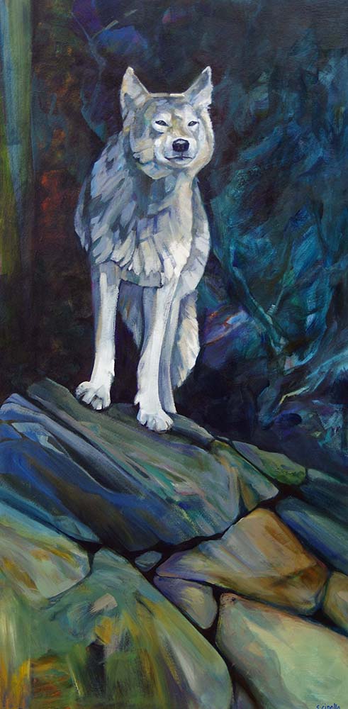 Susie Cipolla artwork 'SEA WOLF IN THE KHUTZEYMATEEN INLET' at Canada House Gallery