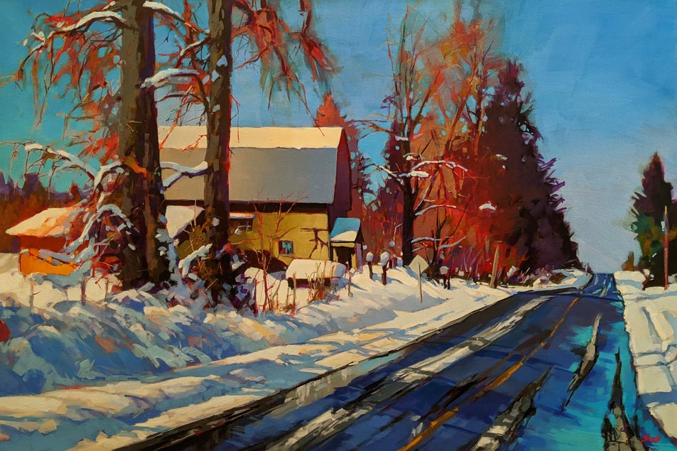 Mike Svob artwork 'THE DAY AFTER' at Canada House Gallery